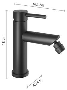 Gedy - Bidetová baterie COMO 18 cm matná černá