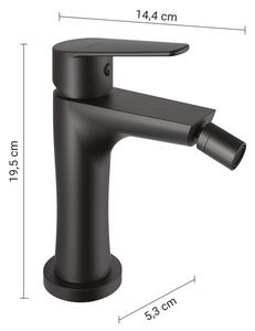 Gedy - Bidetová baterie COMO 19,5 cm matná černá