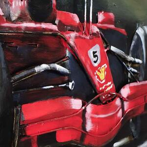 Kovový 3D obraz Formule 1