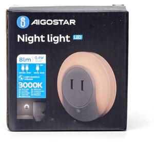 Aigostar - LED Noční svítidlo do zásuvky s USB LED/0,4W/230V