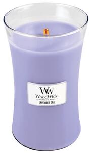 WoodWick - vonná svíčka Lavender Spa (Levandulová lázeň) 609g