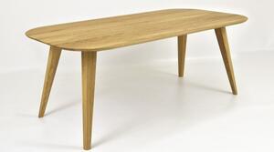 Oválný jídelní stůl z masivu dub, Otawa 160 x 90 cm