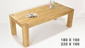 Dubový stůl jídelný masívu DUB, George 180 x 100 cm