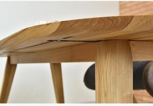 Oválný jídelní stůl z masivu dub, Otawa 180 x 90 cm