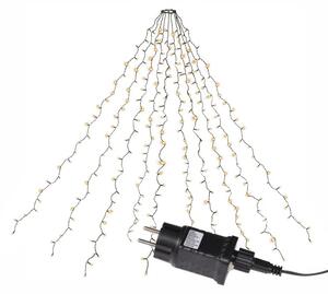 Světelný řetěz ve tvaru kuželu, 280 LED, teple bílá