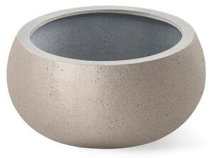 Grigio Metallic Low Balloon, květináč Barva květináče: Champagne, Rozměry: 40x18 cm