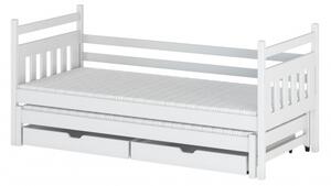 Dětská postel s přistýlkou DEBRA - 70x160, bílá