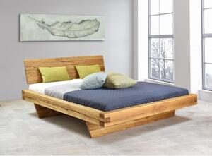 Dubová postel z hranolů, přírodní, Matus 180 x 200 cm