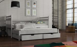Dětská postel s přistýlkou DEBRA - 70x160, bílá