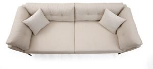 Designová 3-místná sedačka Basiano 214 cm krémová