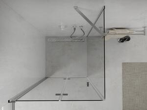 Mexen Lima skládací sprchový kout 100 x 100 cm, Průhledné, Chromovaná