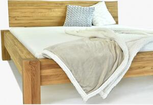 Manželská postel z masivu luxusní dub, Dunaj 160 x 200 cm