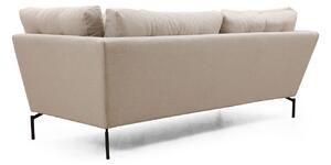Designová 3-místná sedačka Basiano 214 cm krémová