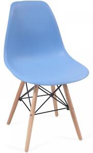 Miadomodo 80546 Miadomodo Sada 8 jídelních židlí s plastovým sedákem, modrá