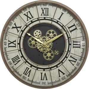 DekorStyle Nástěnné hodiny Stella 57 cm hnědé