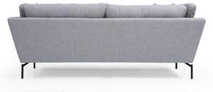Designová 3-místná sedačka Basiano 214 cm šedá