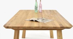 Jídelní stůl z masivu - zaoblené hrany, Tina 160 x 90 cm