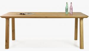 Jídelní stůl z masivu - zaoblené hrany, Tina 200 x 100 cm