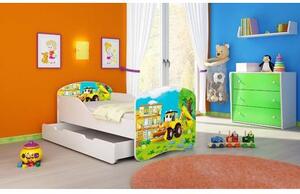 Dětská postel ACMA BOX 140x70 + matrace zdarma, Barvy ACMA 25 - Srdíčka