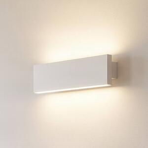 Lindby Nástěnné svítidlo Ignazia LED, 28 cm, bílé, kov, nahoru/dolů, stmívatelný, Bílá / opál, Obývací pokoj / jídelna, kov, Moderní