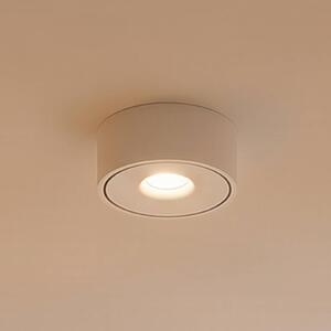Arcchio LED stropní svítidlo Rotari, bílé, s osvětlením nahoru i dolů, hliník, stmívatelný, Bílá / opál, Chodba, Hliník, Moderní