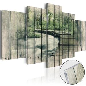 Obraz tajemná řeka na akrylátovém skle - The River of Secrets - 200x100