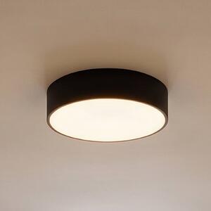 TEMAR LIGHTING Stropní světlo Cleo, Ø 30 cm, IP20, černá, kov, E27, stmívatelný, Černá, Obývací pokoj / jídelna, Moderní