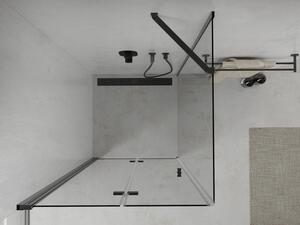 Mexen Lima skládací sprchový kout 70 x 70 cm, Průhledné, Černá