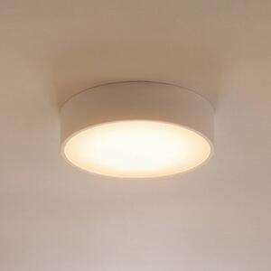 TEMAR LIGHTING Stropní světlo Cleo, Ø 30 cm, IP20, bílá, kov, E27, stmívatelný, Bílá / opál, Obývací pokoj / jídelna, Moderní