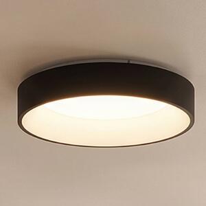 Arcchio LED stropní svítidlo Aleksi, Ø 45 cm, černá, kov,, stmívatelný, Černá, Kuchyň, kov, Moderní