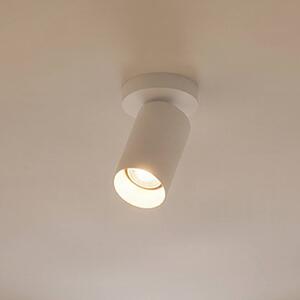 Arcchio bodovka Brinja, bílý, kulatý, výška 12 cm, Ø 6 stmívatelný, Bílá / opál, Obývací pokoj / jídelna, Hliník, Moderní