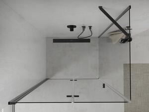 Mexen Lima skládací sprchový kout 80 x 70 cm, Průhledné, Černá