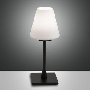 LED stolní lampa Lucy s dotykovým stmívačem, černá