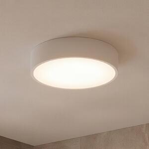 TEMAR LIGHTING Stropní světlo Cleo 300, IP54, Ø 30 cm bílé, stmívatelný, Bílá / opál, Obývací pokoj / jídelna, kov, Moderní