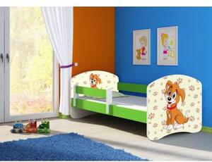 Dětská postel ACMA II Zelená 140x70 + matrace zdarma, Barvy ACMA 04 - Superauto