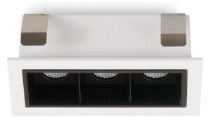 LED podhledový spot Sound 3 30° s rámem, bílá