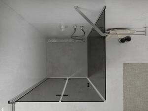 Mexen Lima skládací sprchový kout 80 x 80 cm, Grafitově černá, Chromovaná
