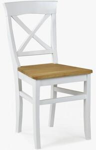 Dubová židle Torina dub + bíla