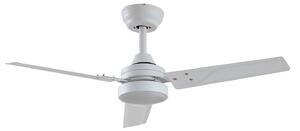 Stropní ventilátor Aerallo s LED osvětlením, bílý, CCT, tichý – Lindby Lindby, Aerallo, Bílá, Obývací pokoj, Kov, Moderní