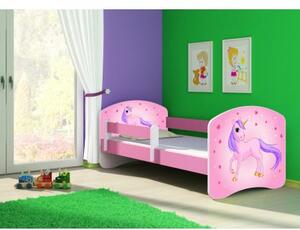 Dětská postel ACMA II Růžová 140x70 + matrace zdarma, Barvy ACMA 40 - Kotě