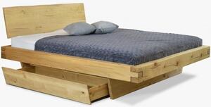 Masivní postel pro dva, smrk - Matúš 180 x 200 cm