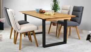 Rozkládací stůl dubový - kovové nohy, Rennes 180-280 x 90 cm