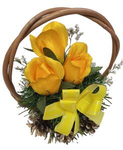 Tuin 85687 Květinový košík malé velikosti, žlutá