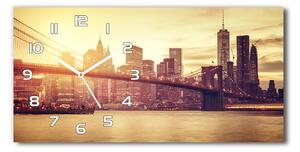 Skleněné hodiny na stěnu Manhattan New York pl_zsp_60x30_f_100207624
