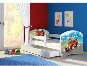 Dětská postel ACMA II BOX Bílá 140x70 + matrace zdarma, Barvy ACMA 42 - Traktor