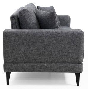 Designová 3-místná sedačka Santino 210 cm tmavě šedá