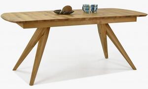 Designový masivní dubový stůl rozkládací, Anor 180-220 x 90 cm