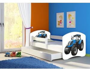 Dětská postel ACMA II BOX Bílá 140x70 + matrace zdarma, Barvy ACMA 42 - Traktor