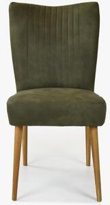 Elegantní židle valencia - kulaté nohy dub, olivová