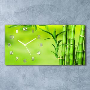 Moderní skleněné hodiny na stěnu Bambus pl_zsp_60x30_f_101574587
